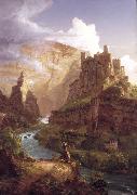 Thomas Cole Valley of the Vaucluse (mk13) oil on canvas